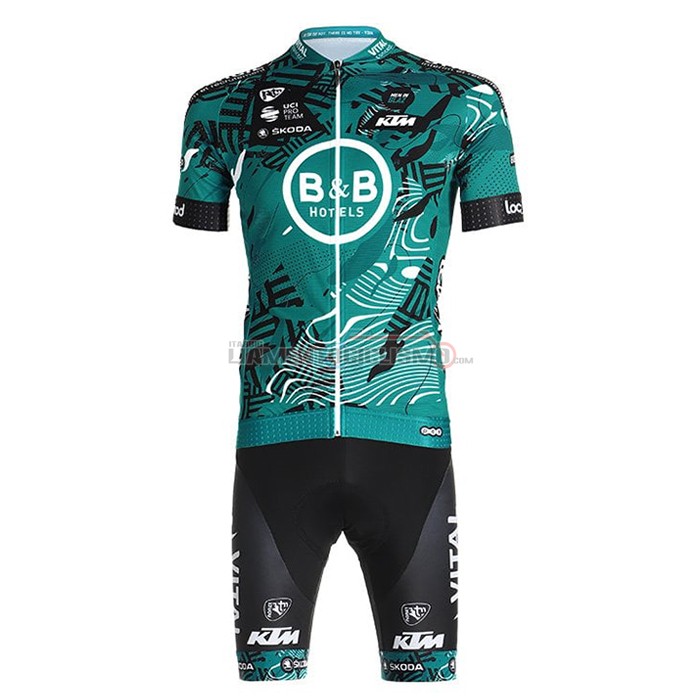 Abbigliamento Ciclismo Vital Concept-BB Hotels Manica Corta 2021 Verde(1)